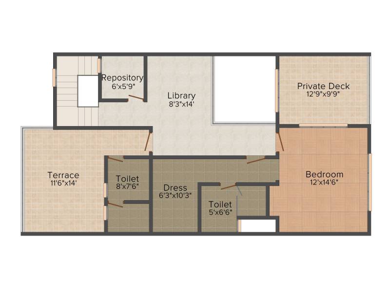 Unishire Esplanade (4BHK+5T (3,411 sq ft) 3411 sq ft)