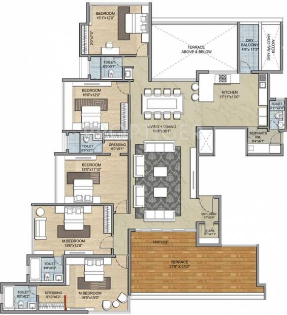 Paranjape Punarvasu (5BHK+4T (3,723 sq ft) + Servant Room 3723 sq ft)
