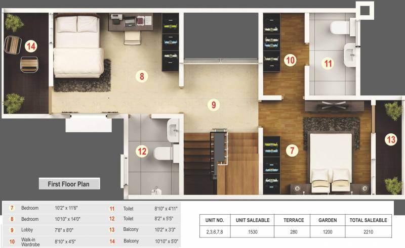 Mantra Omega Retreat (3BHK+3T (2,210 sq ft) 2210 sq ft)