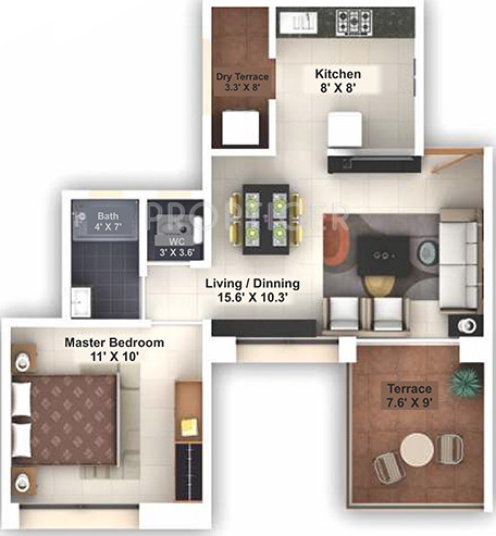 Vilas Javdekar Yashwin (1BHK+1T (651 sq ft) 651 sq ft)