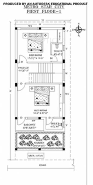 Gee Metro City (3BHK+3T (1,669 sq ft) 1669 sq ft)