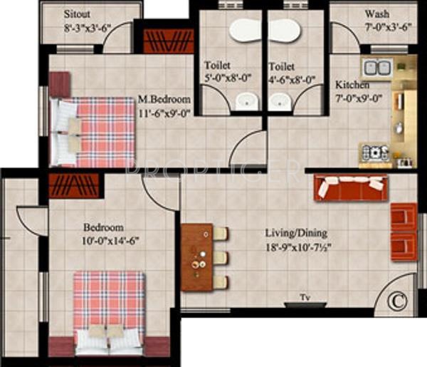 Mettupakkam Jayaram Enclave (2BHK+2T (936 sq ft) 936 sq ft)