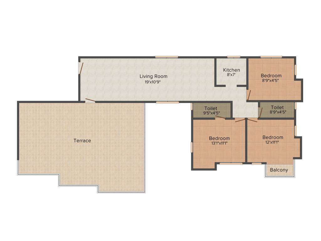 Adya Exotica Heights (3BHK+3T (1,663 sq ft) 1663 sq ft) Adya Exotica Heights (3BHK+3T (1,663 sq ft) 1663 sq ft)