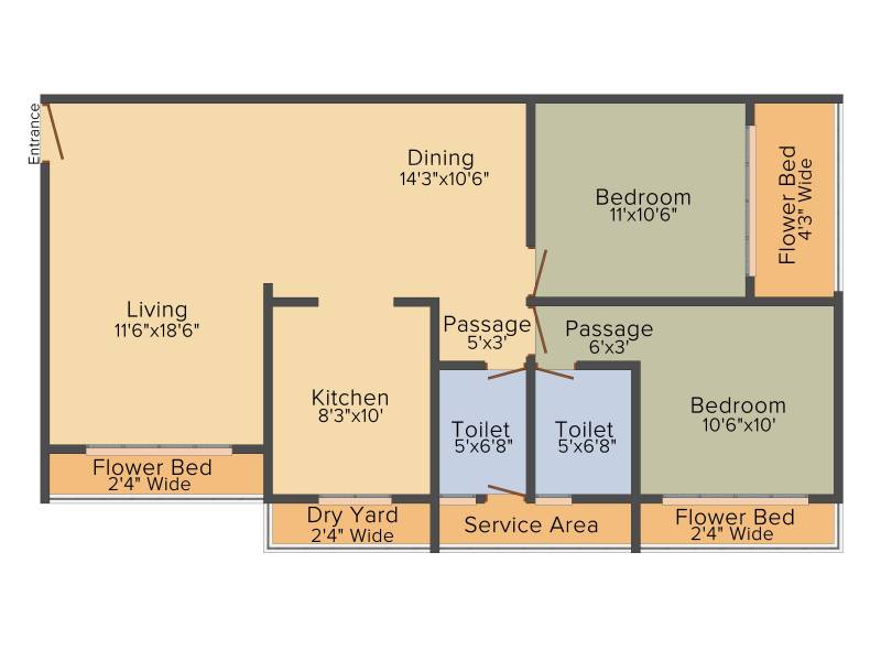 Bholenath Chembur Castle (2BHK+2T (763 sq ft) 763 sq ft)