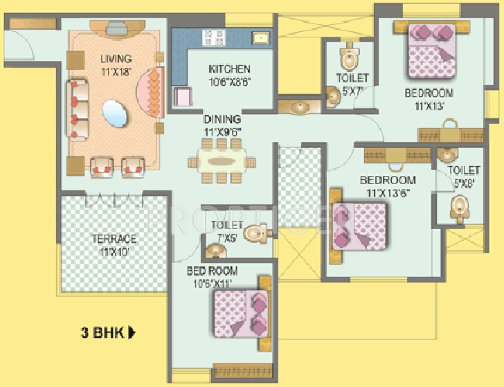 Shree Bal Kapil Upavan (3BHK+3T (1,400 sq ft) 1400 sq ft)