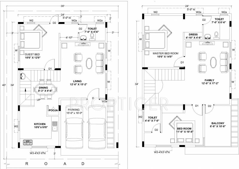 Asha Villas (3BHK+3T (1,528 sq ft) 1528 sq ft)