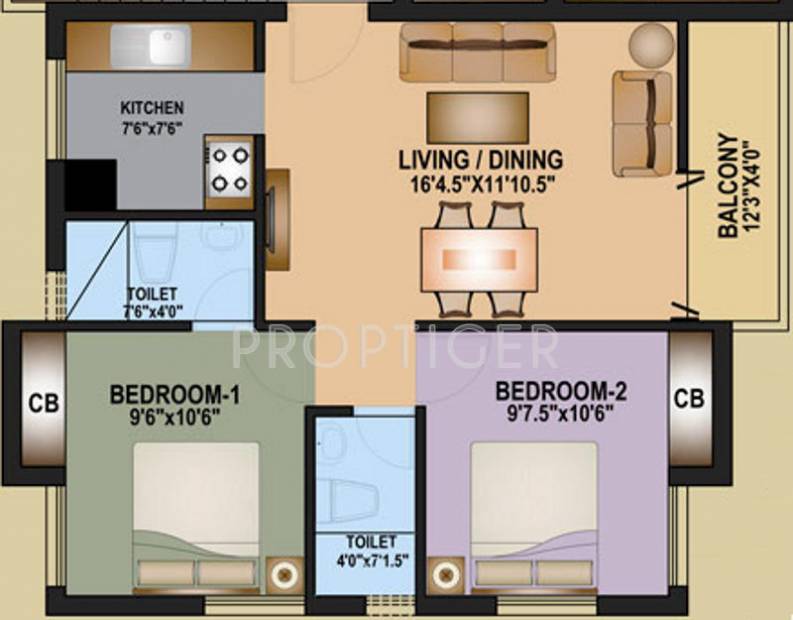 Deva Senthamizh Nagar (2BHK+2T (825 sq ft) 825 sq ft)