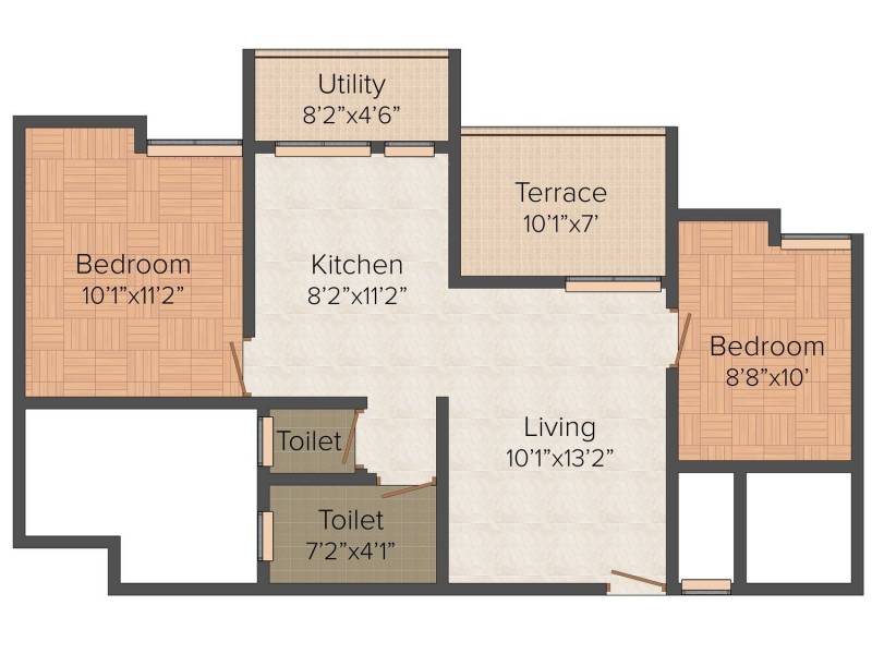 Maple Aapla Ghar Kirkatwadi (2BHK+2T (787 sq ft) 787 sq ft) Maple Aapla Ghar Kirkatwadi (2BHK+2T (787 sq ft) 787 sq ft)