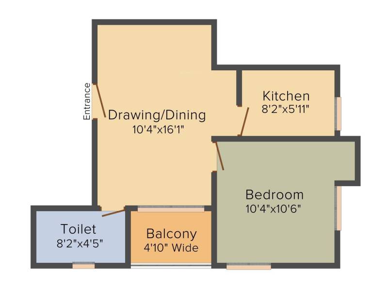 BCT Sonar Sansar (1BHK+1T (641 sq ft) 641 sq ft)