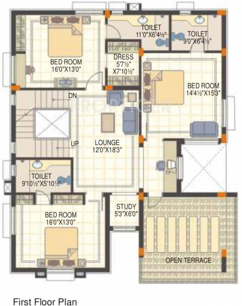 Sri Aditya Fort View (4BHK+4T (3,570 sq ft)   Study Room 3570 sq ft)
