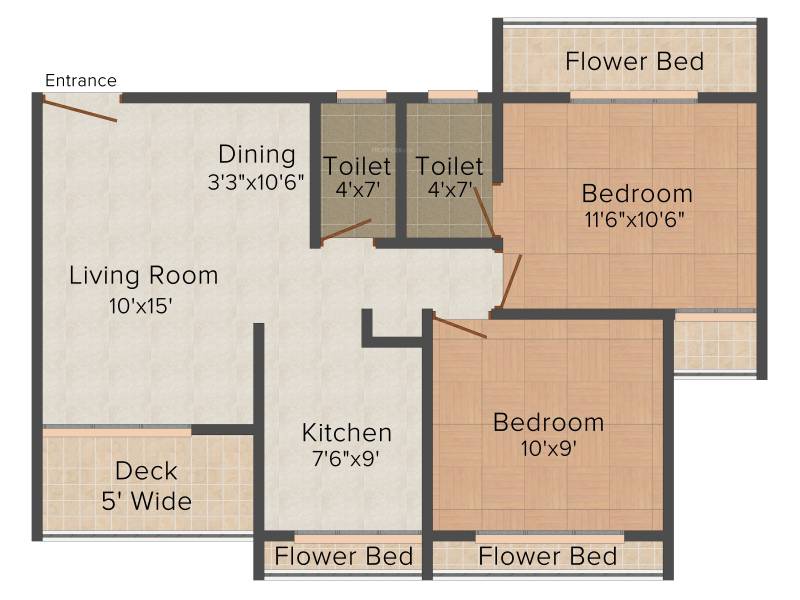 Mangalmurti Hari Govind Dham (2BHK+2T (985 sq ft) 985 sq ft)