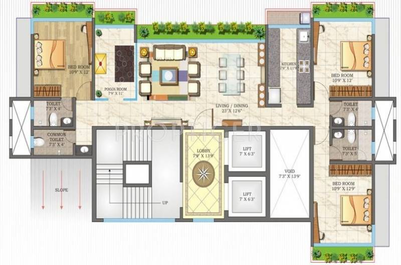 Sambhav Classic (3BHK+3T (2,448 sq ft) 2448 sq ft)