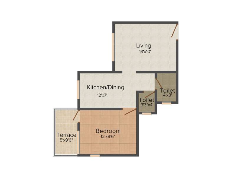 Stark Aura (1BHK+1T (582 sq ft) 582 sq ft)