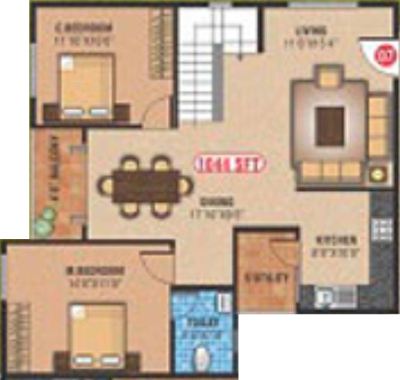 BM Bhavisha Park (4BHK+4T (2,134 sq ft) 2134 sq ft)