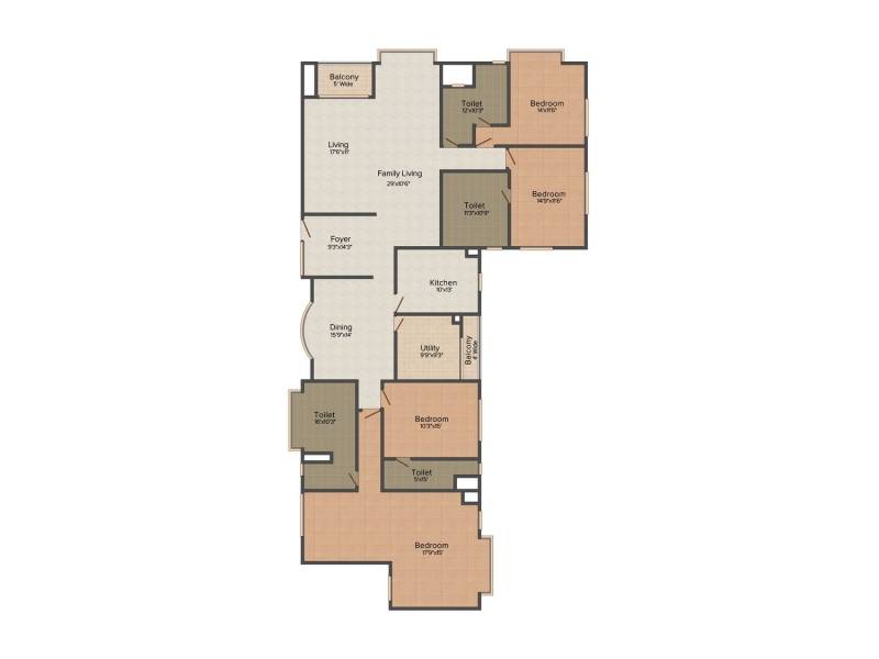 Merlin Cambridge (4BHK+4T (3,910 sq ft) 3910 sq ft)