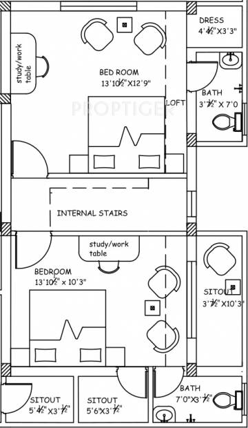 Subarath Mace Aswam (3BHK+3T (1,351 sq ft) 1351 sq ft)