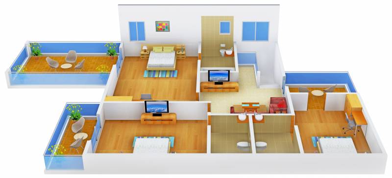 Nanu Sapana Emerald (4BHK+4T (2,508 sq ft) 2508 sq ft)