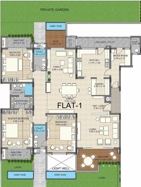 Value Nusa Dua Chromatic (3BHK+3T (3,000 sq ft)   Servant Room 3000 sq ft)