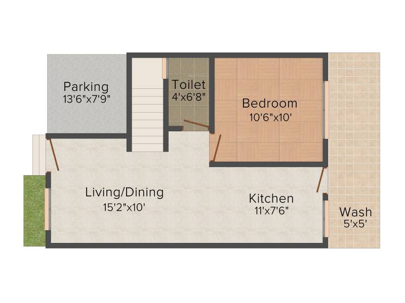 Akshar Yug (1BHK+1T (554 sq ft) 554 sq ft)