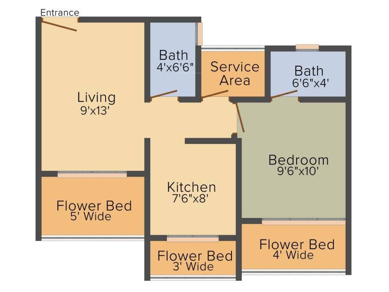 Mohan Highlands (1BHK+2T (715 sq ft) 715 sq ft)