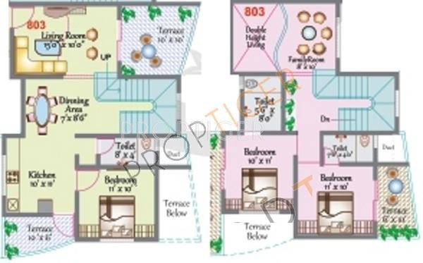 Avishkar Pavilion Residency (3BHK+3T (1,525 sq ft) 1525 sq ft)