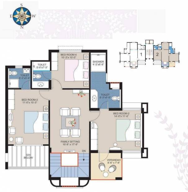 Kamlesh Jacaranda (4BHK+4T (3,200 sq ft) 3200 sq ft)