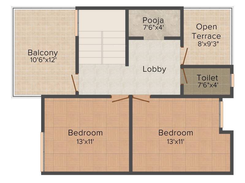 Essarjee Sampada (3BHK+2T (1,235 sq ft) 1235 sq ft)