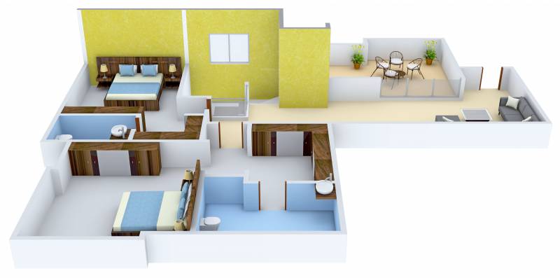 The Address The Five Summits (4BHK+4T (3,400 sq ft) 3400 sq ft)