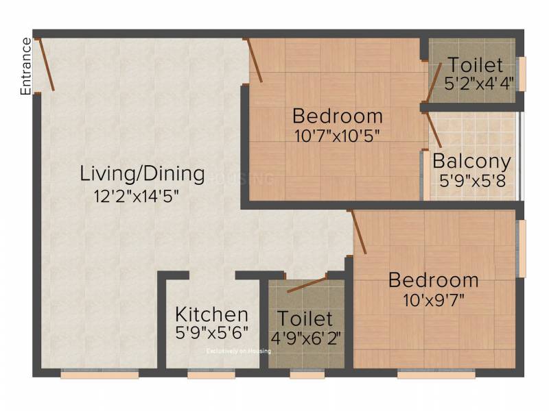 Aatreyee Rupadarshini (2BHK+2T (917 sq ft) 917 sq ft)