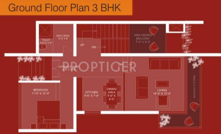 Dean Executive Villas (3BHK+3T (3,500 sq ft) 3500 sq ft)