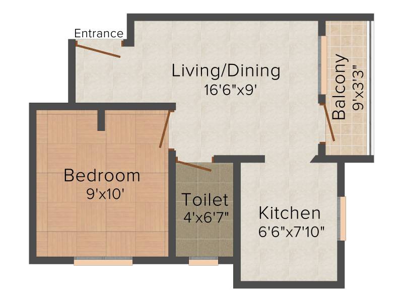 Bhaveshwar Nakshatra (1BHK+1T (486 sq ft) 486 sq ft)