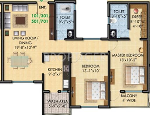 SDPL Shree Swaminarayan Enclave (2BHK+2T (1,200 sq ft) 1200 sq ft)