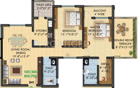 SDPL Shree Swaminarayan Enclave (2BHK+2T (1,315 sq ft) 1315 sq ft)