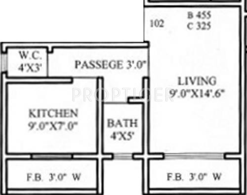 Hitesh Dev Darshan (1BHK+1T (465 sq ft) 465 sq ft)