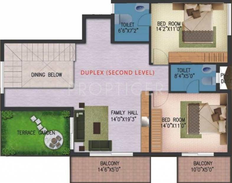 Excel The Park (4BHK+4T (3,050 sq ft) 3050 sq ft)