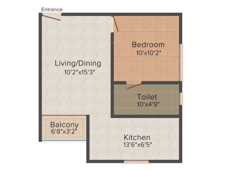 Baashyaam Happy Windows (1BHK+1T (574 sq ft) 574 sq ft)
