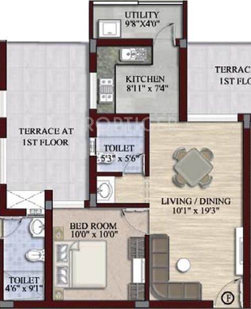 Baashyaam Happy Windows (1BHK+2T (622 sq ft) 622 sq ft)