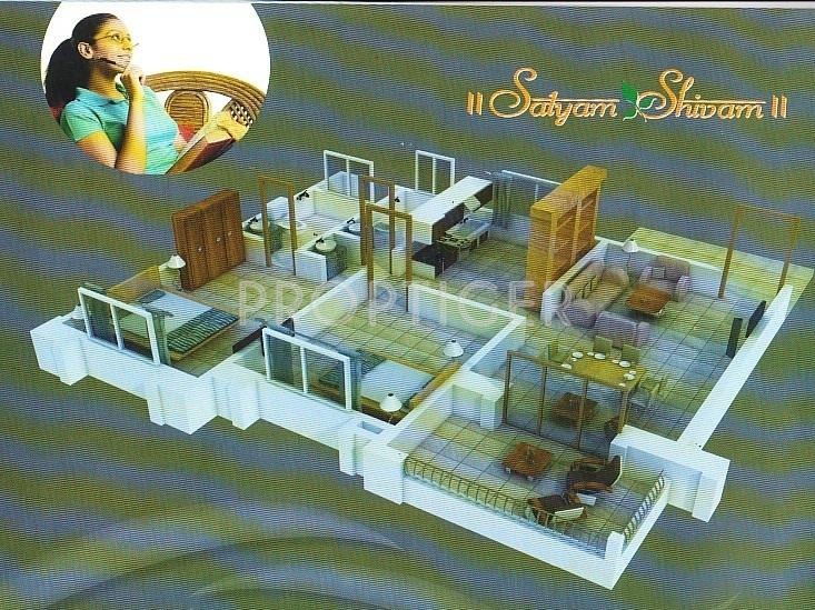 Hrishikesh Satyam Shivam (2BHK+2T (986 sq ft) 986 sq ft)