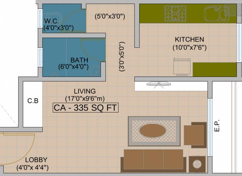 JVM Srushti Vihar (1BHK+1T (503 sq ft) 503 sq ft)