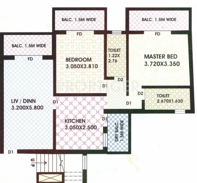 Boshan Naik Dalal Residency (2BHK+2T (909 sq ft) 909 sq ft)