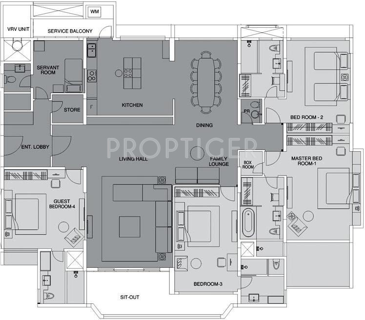 Panchshil Casa 9 (4BHK+5T (4,173 sq ft) + Servant Room 4173 sq ft) Panchshil Casa 9 (4BHK+5T (4,173 sq ft) + Servant Room 4173 sq ft)
