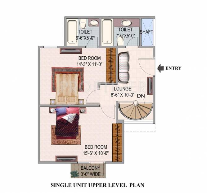 Dhingra Gemini Grove (3BHK+3T (1,280 sq ft) 1280 sq ft)