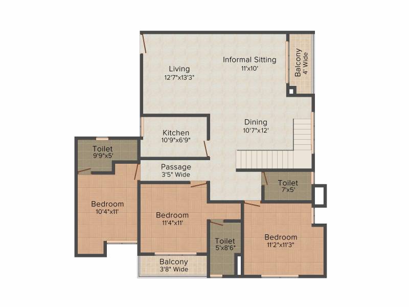 Vinayak Blossom County (5BHK+5T (2,967 sq ft)   Study Room 2967 sq ft)