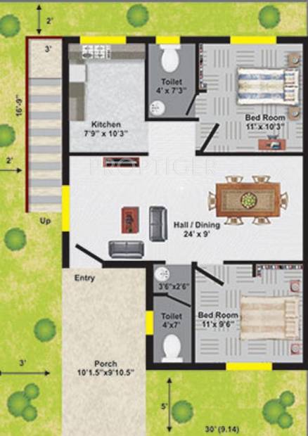 Sumathi Metro Square (2BHK+2T (941 sq ft) 941 sq ft)