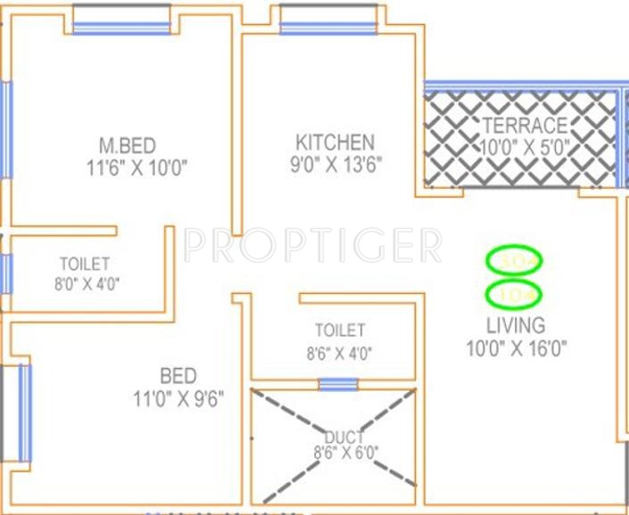 ACME Callista (2BHK+2T (897 sq ft) 897 sq ft) ACME Callista (2BHK+2T (897 sq ft) 897 sq ft)