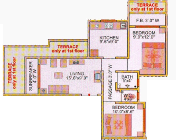 Amit Complex (2BHK+1T (1,020 sq ft) 1020 sq ft)