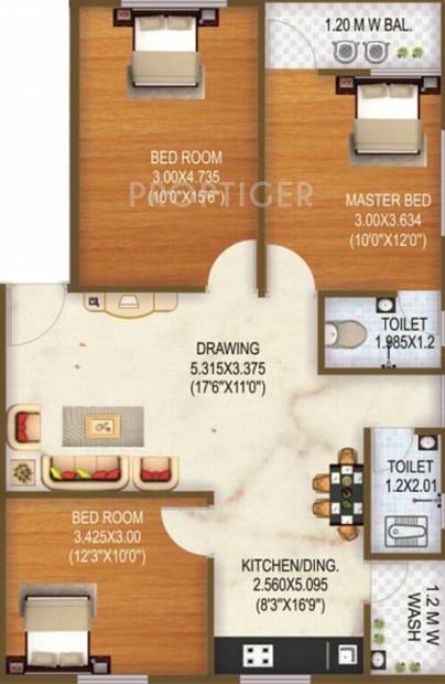 Shree Siddheshwar Ganesh Apartment (3BHK+2T (1,125 sq ft) 1125 sq ft)