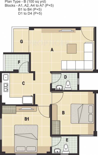 Rudra Aarambh (2BHK+2T (900 sq ft) 900 sq ft)