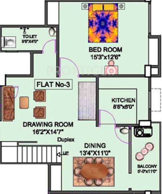 Niagaree Joha Complex (3BHK+3T (1,965 sq ft) + Study Room 1965 sq ft)