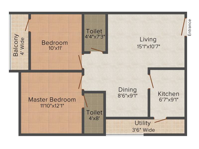 Abhilash Anand Arcade (2BHK+2T (1,020 sq ft) 1020 sq ft)